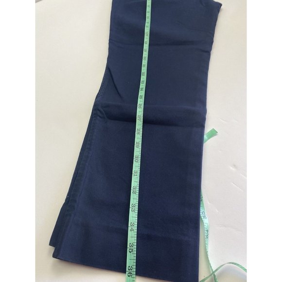 Gap Slim Crop Pants Size 10R New Uniform Navy Blue Bottoms - Picture 8 of 12